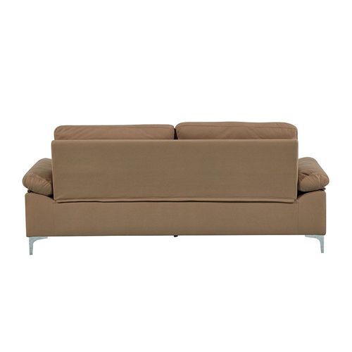 Algo 3-Seater Fabric Sofa - Brown - With 2-Year Warranty